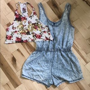 Romper and croptop set